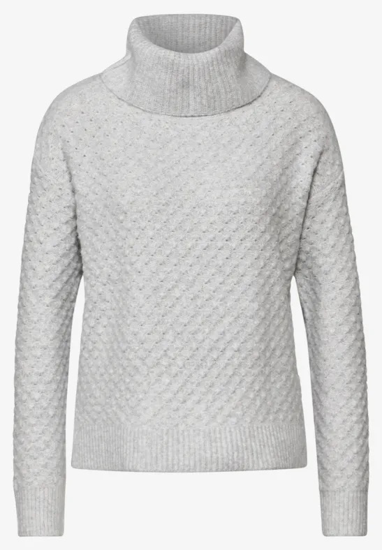 A303046 fluffy roll-neck sweat